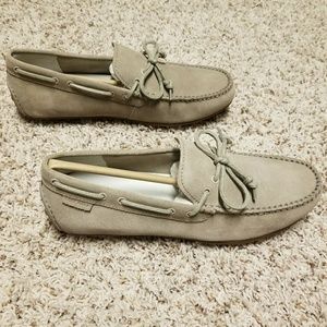 Mens Beige Cole Haan driving loafer